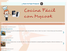 Tablet Screenshot of cocinafacilconmycook.com
